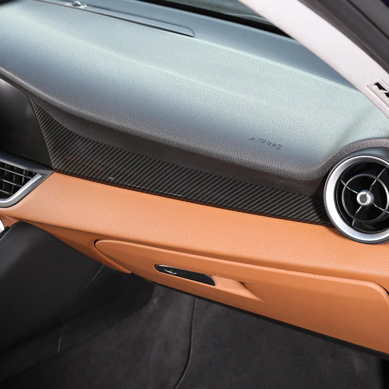 Углеродного волокна Стиль для Alfa Romeo Giulia ABS Пластик салона молдинги отделочные планки аксессуары