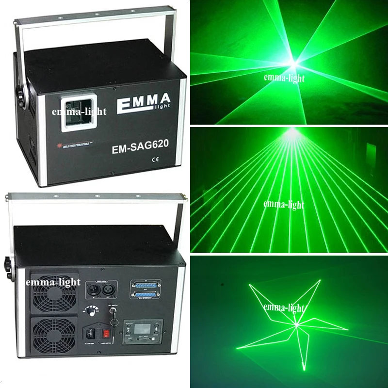 

high speed scanning speed ,DMX+ilda+SD card 2W green dj laser, programable laser light,Green laser module show