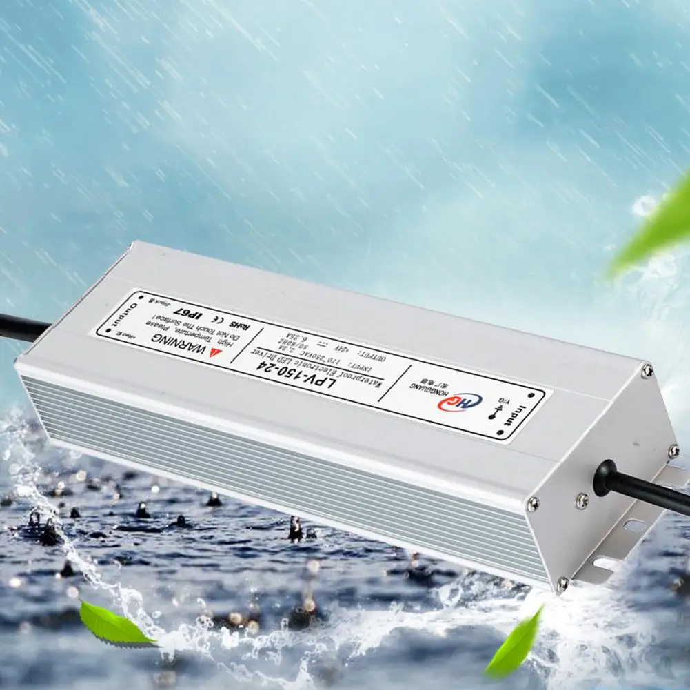 

24V 150W Waterproof Power Supply LED Strip Light Switch Power Supply Driver Adapter Cleaning Machine Drive Power