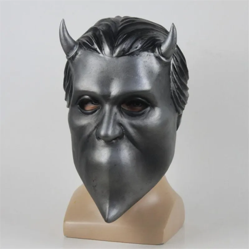 

Ghost Nameless Ghouls Mask Cosplay Ghost B.C Heavy Metal Doom Hard Rock Roll Band Latex Helmet Masks Halloween Party Props