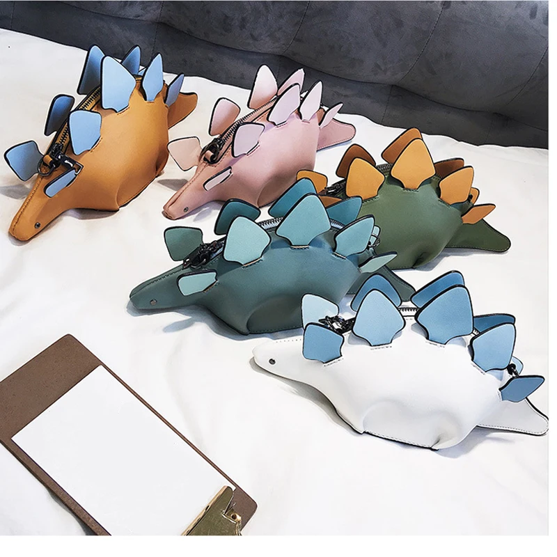 Dinosaur Purse Women Handbags Flap Funny 3D Dinosaur Small Shoulder