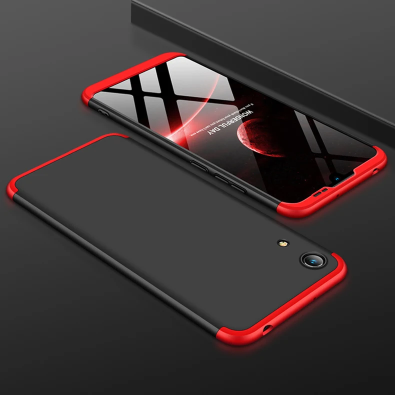 3 in 1 Case for Huawei Y6 Pro 2019 Cover Matte 360 Full Protection Slim Cover For Huawei Honor 8A Case Coque (12)