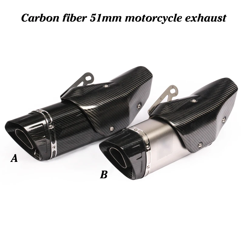 

motorcycle muffler with the carbon fiber cover for R6 MT03 Z900 gsx150r cbr300r NC700 R6 exhaust r6 muffler universal exhaust