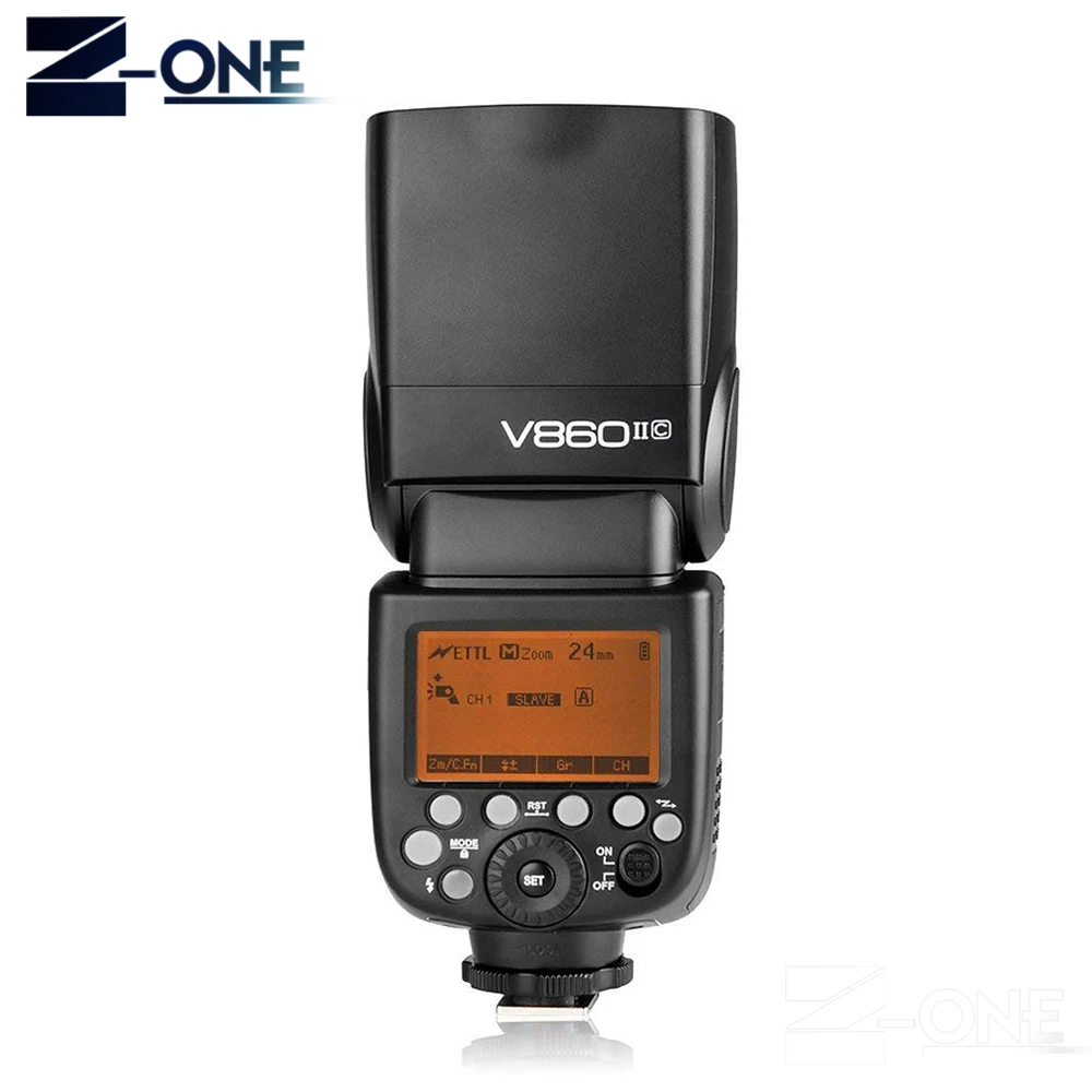 Godox Ving V860II V860II-C/N/S/F/O E-TTL HSS 1/8000 Speedlite вспышка для Canon Nikon sony DSLR камера без VB-18 батареи