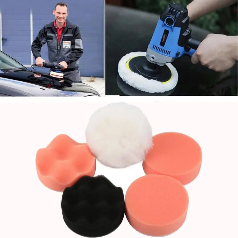 Microfiber Polishing pad Buffing 6 inch For Car Outdoor Replacement Detachable