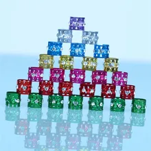 30 шт., 8 цветов, стразы, смешанные бусины, регулируемые косички для волос, бусины дредок, регулируемые кольца для косичек, запонки