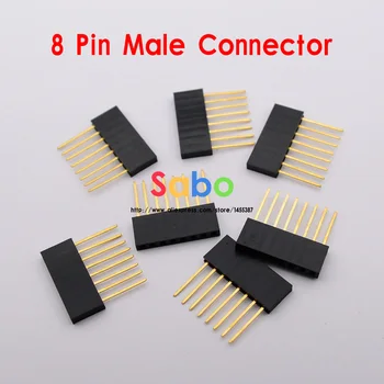 

100PCS 2.54MM 8Pin 10MM Long Needle Female Pin Header Strip Stackable Header
