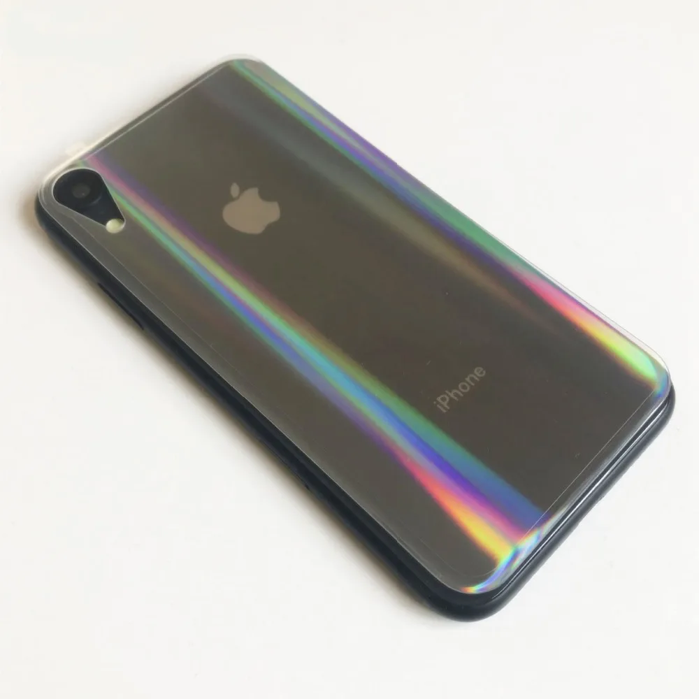 CCDZ 9 H Аврора градиент закаленное стекло задняя пленка для iPhone XS Max задняя крышка стеклянная Защитная пленка для iPhone X XS XR