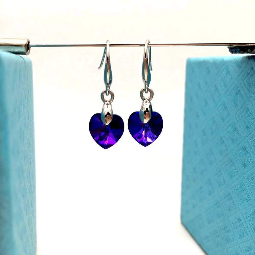 Ms Betti new design Mini heart original swarovski crystal stones earring for women and girls gifts02