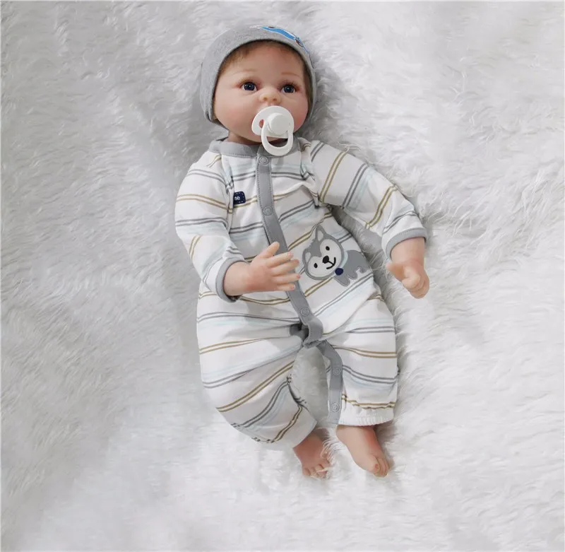 

22" Silicone Reborn Real Looking Lifelike Baby realistic Dolls kids Xmas lovely birthday gifts high quality play house toys