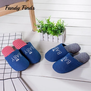 

Fandy Finds Kids Home Slippers Autumn Baby Style Drop Shippin Non-Slip Flat EVA Soft Sponge Sole Winter House Indoor Slippers