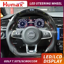 Светодиодный дисплей рулевого колеса для golf 7/CC ЖК-дисплей гоночный руль для GTS/SCIROCCOR светодиодный руль с ЖК-экраном