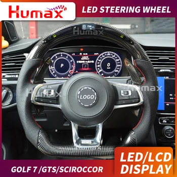 

LED display steering wheel for golf 7 / CC LCD RACE DISPLAY STEERING WHEEL FOR GTS/SCIROCCOR led steering wheel with LCD SCREEN