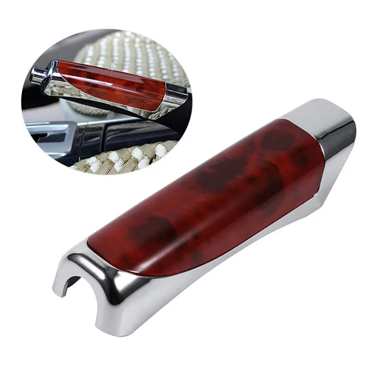 

Universal Car Hand Brake High Quality ABS Smooth Brand New Comfortable Carbon Fiber Style Protector Decor Cover SUV Accessory