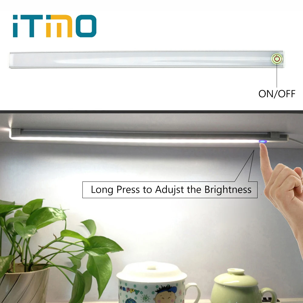 

ITimo USB LED Desk Lamp DC 5V for Book Reading Study Office Work LED Strip Light Bar Home Lighting Night Light Touch Table Light