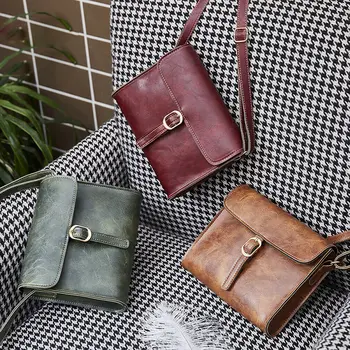 

Mini small square bag 2019 new female shoulder bag pu leather canta mobile phone Messenger bag