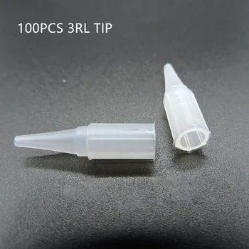 

100pcs 3RL tips for permanent makeup machine needles microblading 3d eyebrow lips eyeliner tattoo supplies (BIG SIZE)