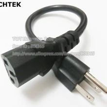 NCHTEK US шнур питания, гнездо 3 зубец C13/5-15 P, Nema 5-15 P 3Pin США штекер в IEC 60320 C13 Кабель-адаптер, 4 шт
