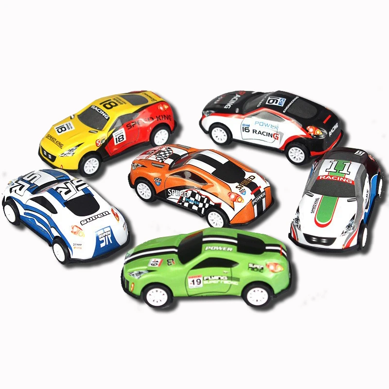 Pack of 4 Kids Die Cast Metal Racing Cars Mini Car Boys Toy Gift 1:64 Scale