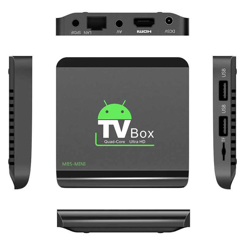 

DOITOP Ultra HD Mini TV Box M8S Quad Core Android 6.0 Network High - definition Player WiFi HDMI 4K*2K Set-top Box