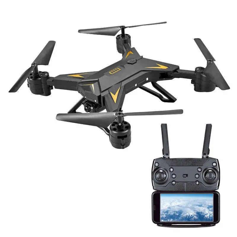 KY601S RC вертолет Дрон с/без камеры HD 1080 P wifi FPV селфи Дрон Профессиональный складной Квадрокоптер беспилотная камера д/у - Цвет: 5 million black