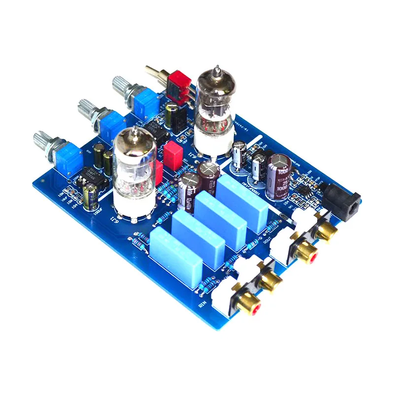 kaolanhon DC12V2A 6J1 tube preamp with tonal preamplifier with high and low sound adjustment HIFI audio amplifier preamplifier