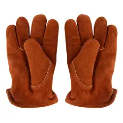 Мужские рабочие водительские перчатки из воловьей кожи зимние теплые кашемировые ветрозащитные Защитные защитные перчатки