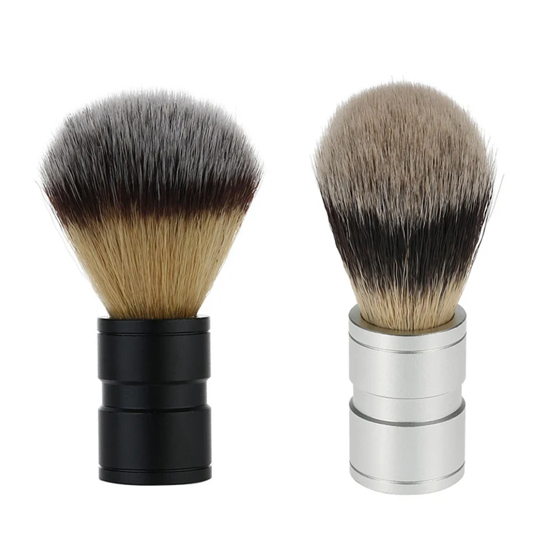 Professional Aluminium Handle Shaving Brush Men Mustache Beard Face Cleaning Razor Brush Barber Salon Tool
