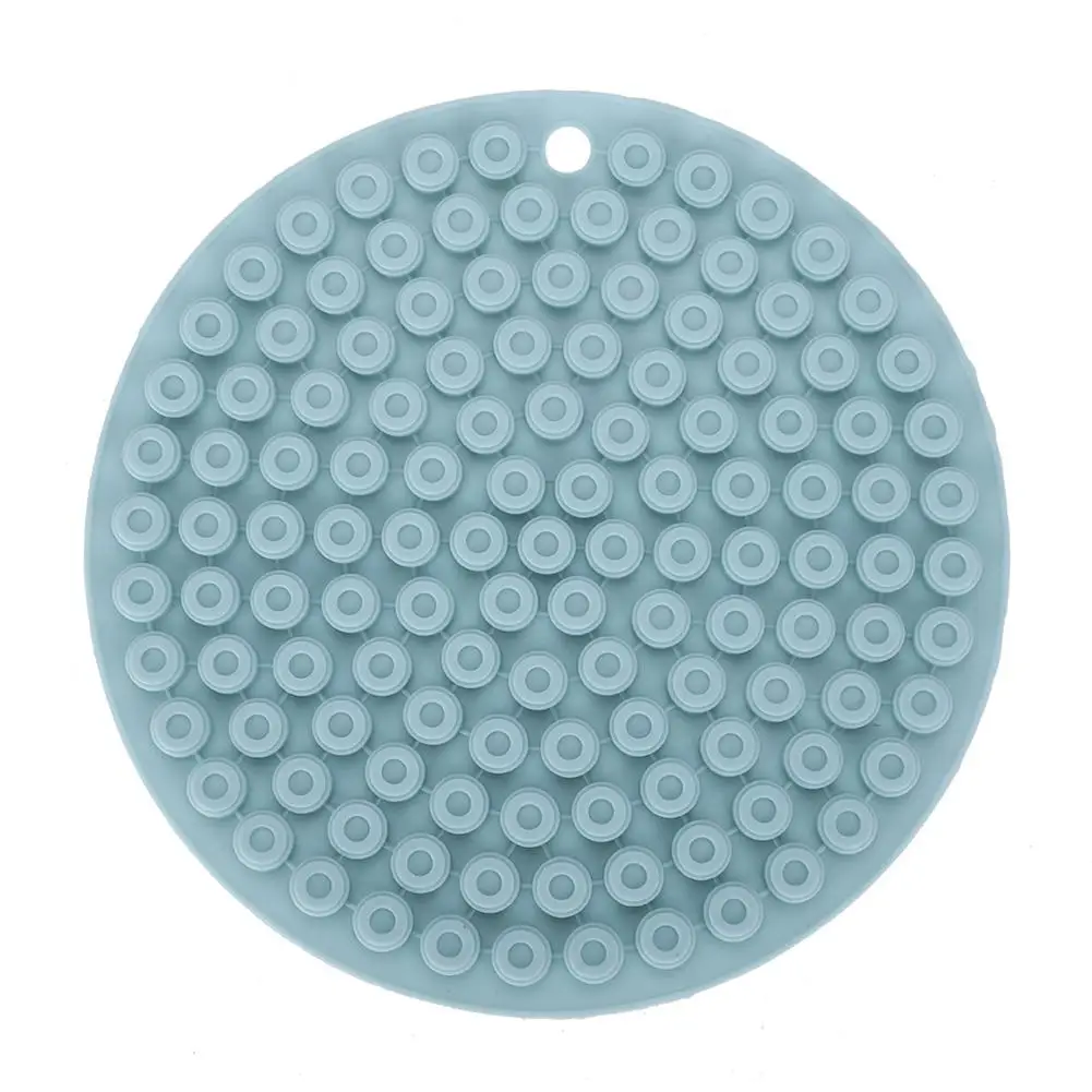 14,5 см круглая форма термостойкий силиконовый коврик нескользящий горшок коврики под посуду на стол кухонные аксессуары