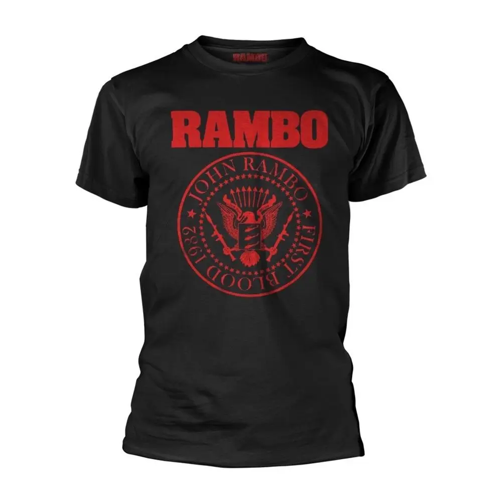Rambo-First Blood 1982 (новая мужская футболка) Повседневная принтованная футболка Летняя