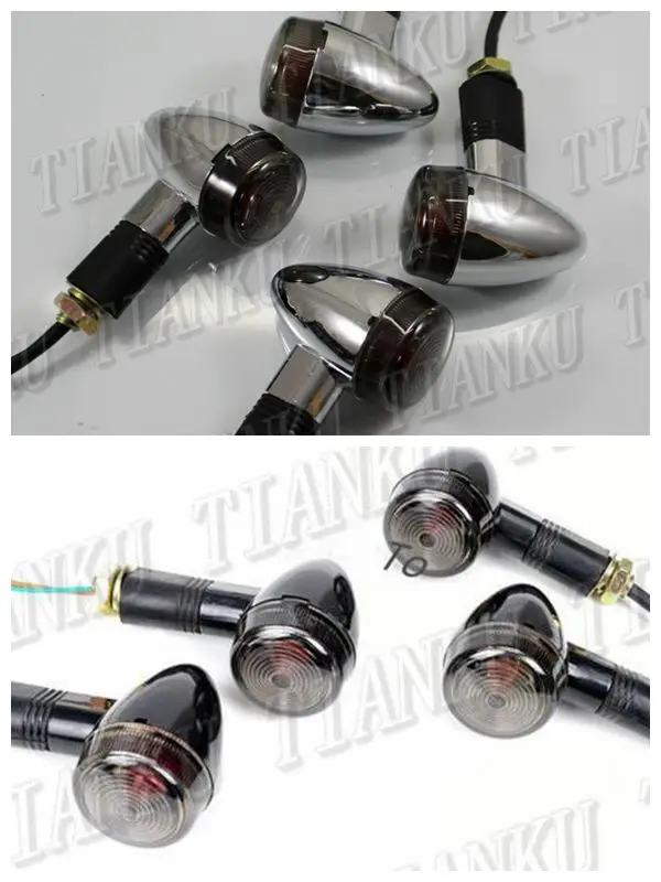 

Bullet Front & Rear Turn Signals Light For Yamaha VStar 400 650 1100 1300 Virago Xv 250 535 750 1100 Road Star Custom Chopper