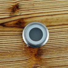 10 шт./лот 304 Нержавеющая сталь подземные лампа для наружной отделки IP67 от воды и пыли DC12V LED палубе шаг Освещение