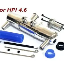 1/8 Масштаб RC Duel настроенный Глушитель Трубы для HPI Racing SAVAGE X 4,6 грузовик 4.6CC нитро двигатель