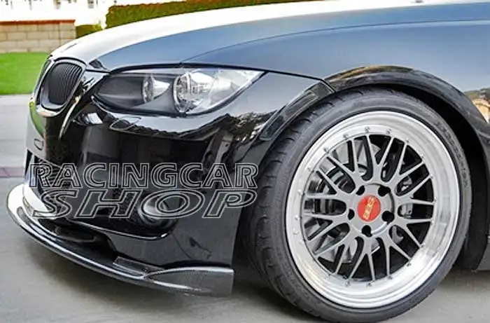 HAM Style Real Carbon Fiber Front Lip Spoiler For BMW E92 3-Series COUPE 2D MTech MSport front bumper 2007-2010