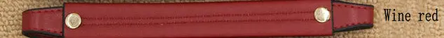 Сумки из натуральной кожи разноцветная сумка ремень аксессуары для ремней на сумку ручка короткая 22 см и 35 см - Цвет: Красное вино