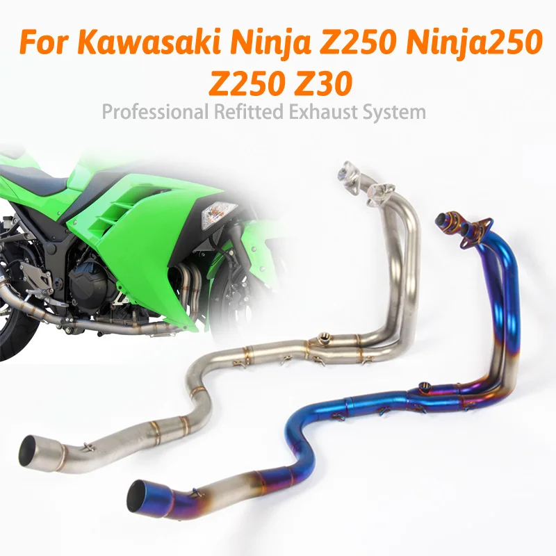 

For Kawasaki Z250 Ninja250 Modified Motorcycle Exhaust Adapter Middle Link Pipe Connection Muffler Ninja 250 Ninja 300 Escape