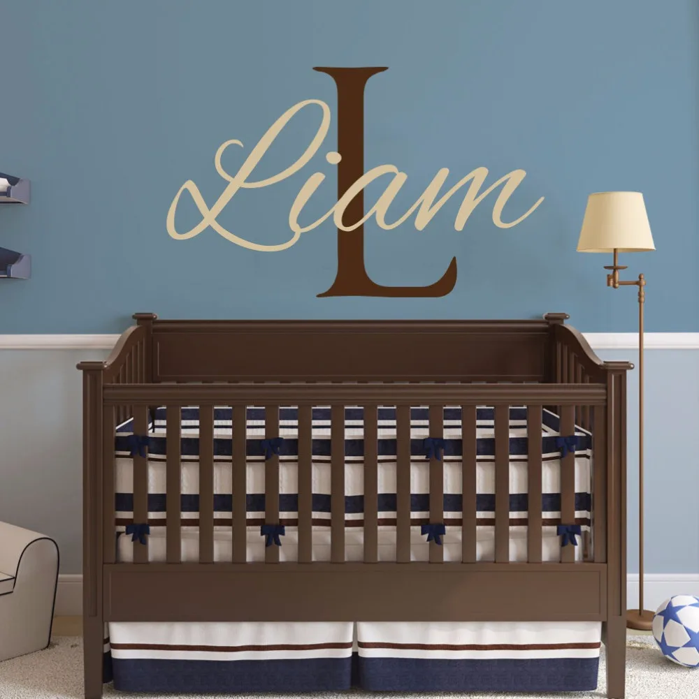 Custom Boys Name Decal Vinyl Decal Stickers Personalized Baby Boy Name