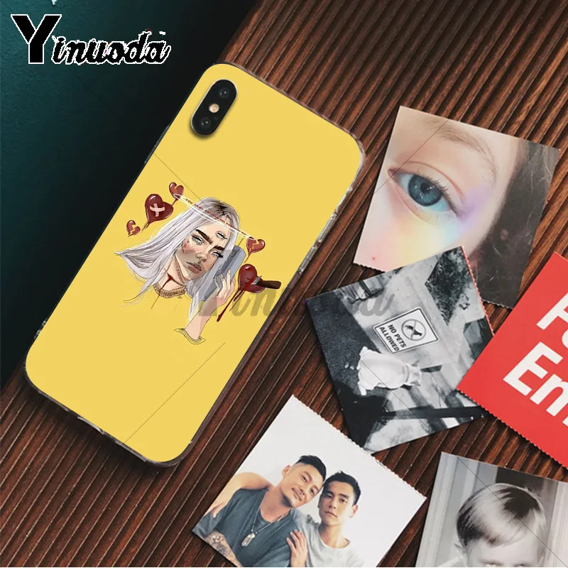 Yinuoda Billie Eilish 13 Девушка ТПУ чехол для телефона оболочка для Apple iPhone 8 7 6 6S Plus X XS MAX 5 5S SE XR Чехлы для мобильных телефонов - Цвет: A10