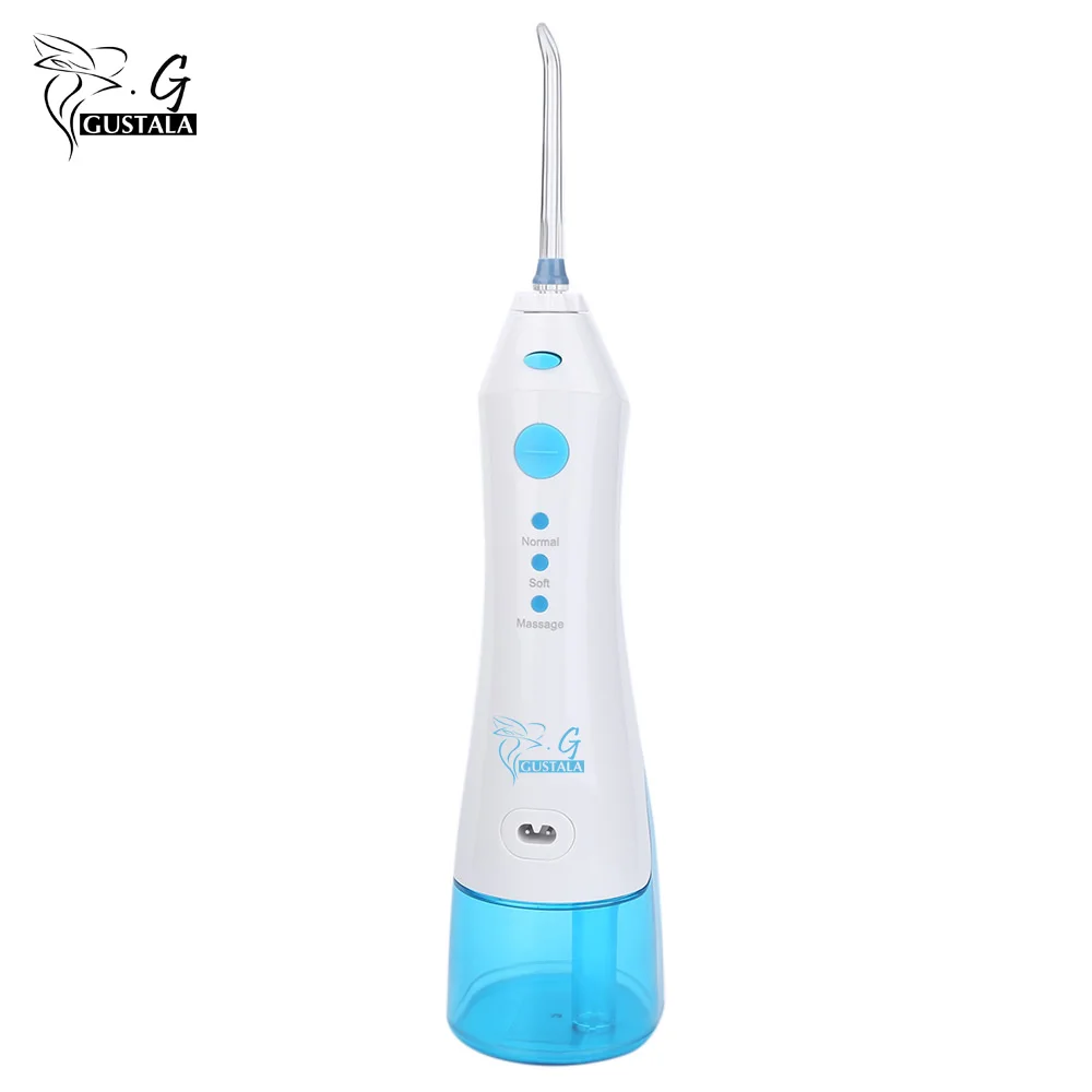 

220ml Gustala Electric Portable Oral Irrigator Dental Flosser Cordless Dental Water Jet SPA Teeth Cleaning Tooth Care FC158