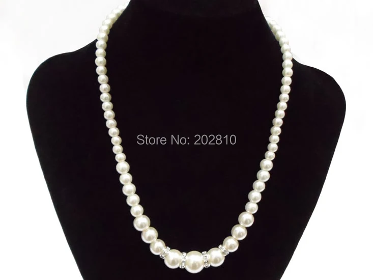 

2019 classic design hot sale Sexy glamour woman pearl necklace,cheap perfectly round simulated-pearl necklace with good quality