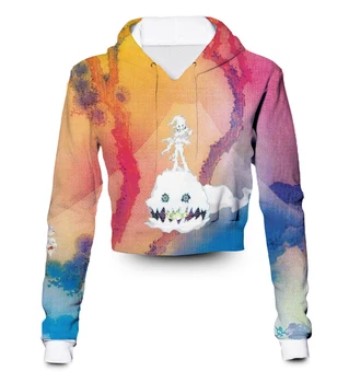 

Any color any printing Custom made Ksg 3D Sublimation Print female crop hoody/hoodie Plus Size Clothing