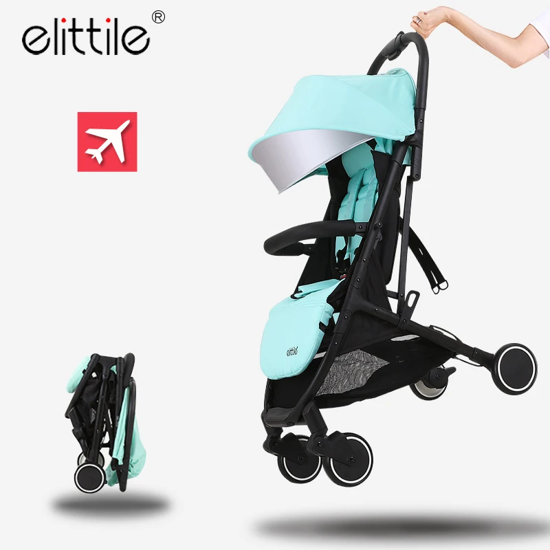 Elittile Baby Stroller For Travel System Folding Baby Strollers 2 In 1