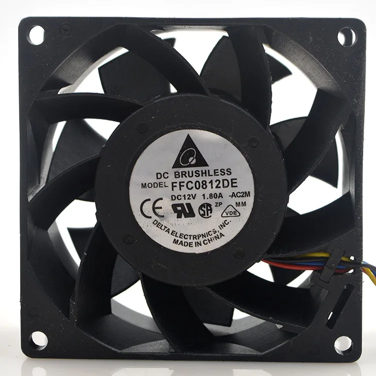 

New original FFC0812DE 8038 12V 1.80A four-wire PWM temperature control 8CM large air volume fan