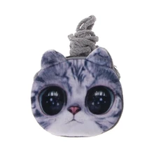 THINKTHENDO 3D Животные детские кошельки девушка мини сумки через плечо сумка для монет 6 стилей