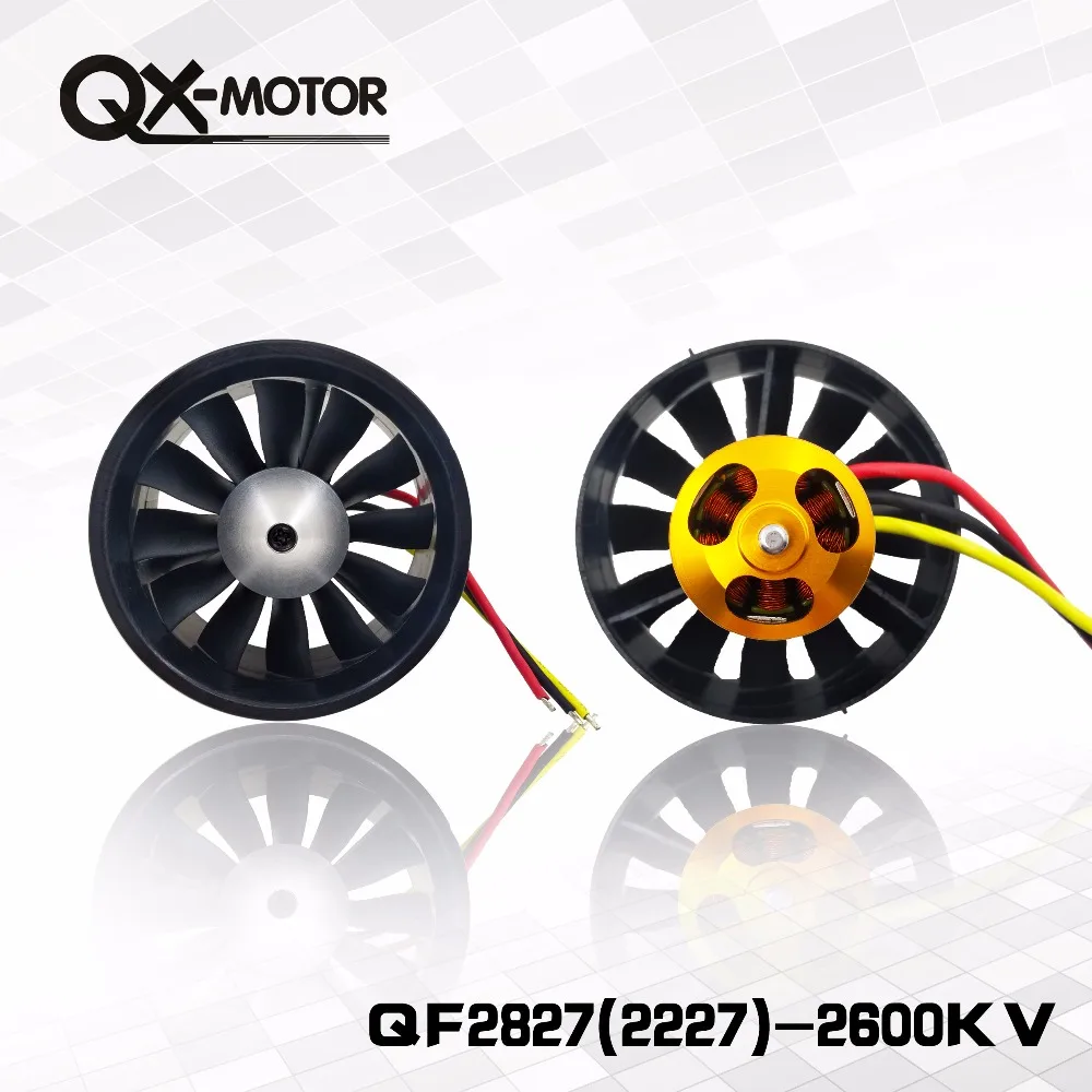Motor de Brinquedo para Peças Frete Grátis Qx-motor Ventilador Canalizado Eletrônico 12 Lâminas Edf 4s Kv2600 6s Kv1800 Brushless Modelo rc 70mm 10 Frete grátis qx motor 70mm ventilador canalizado
