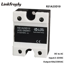 RS1A23D10 Smart Mini Single 1 Phase Solid State Relay 10A 220V,Output 24-280VAC Input 5V 12V 24V DC AC SSR Relay Switch Board RS1A23D10 Smart Mini Single 1 Phase Solid State Relay 10A 220V,Output 24-280VAC Input 5V 12V 24V DC AC SSR Relay Switch Board