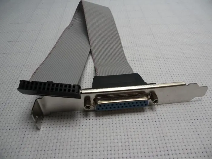 Motherboard Parallel LPT Printer Port Cable bracket PCin Computer