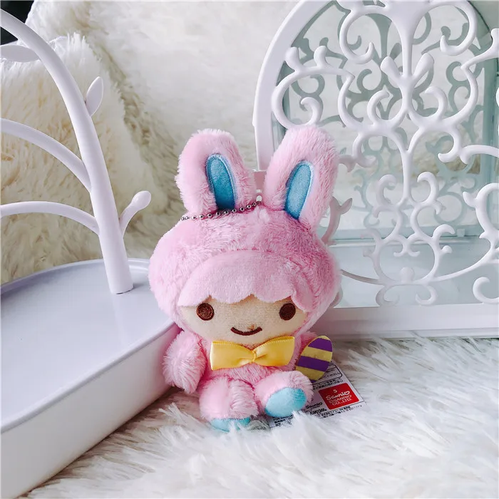 3,5 дюймов Мультяшные плюшевые куклы с двумя звездами мини eaden my Melody большие уши собаки Косплей сумки «кролик» кулон подарки