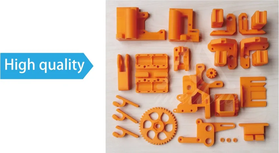 Kit de Peças Colorido Reprap Retrabalho Impressora 3d Pla Necessário Plástico Peças Conjunto Impressas Mendel Frete Grátis i3 4 High Quality Computador e Escritório