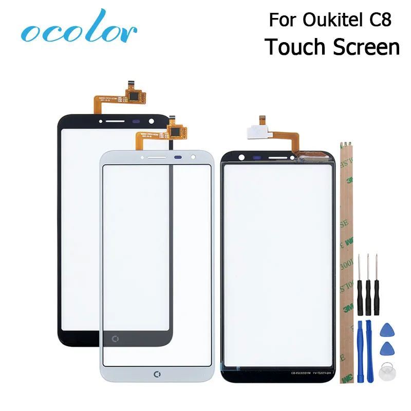 Ocolor для Oukitel C8 Сенсорный экран 5 дюймов сенсорный Панель cовершенная ремонтная
